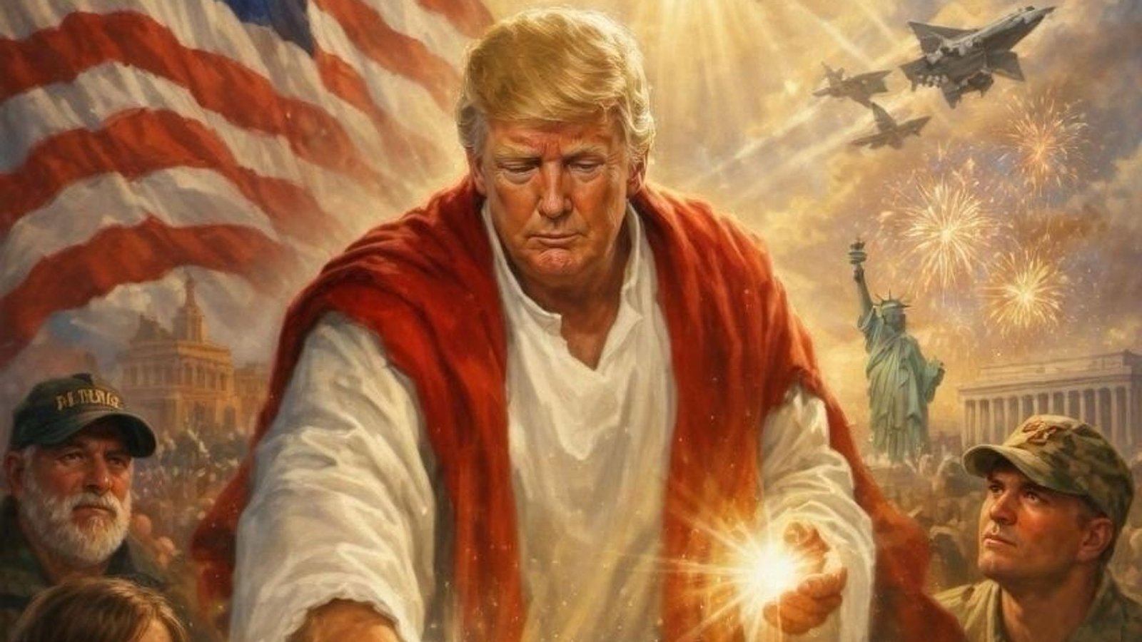 Trump has ‘destroyed his credibility’ by posting AI image of himself as Jesus, says former Italian PM