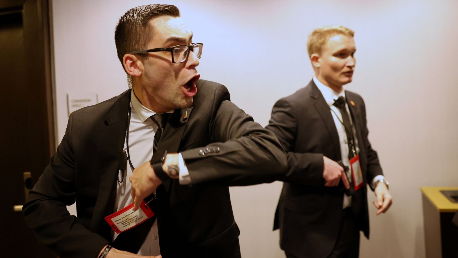 In pictures: Panic in the ballroom during White House correspondents’ dinner shooting