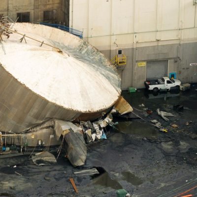 One killed, nine presumed dead as 3.4m-litre chemical tank implodes in US